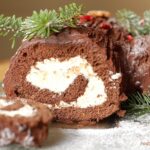 Bûche de Noël - rolada czekoladowa z kremem waniliowym