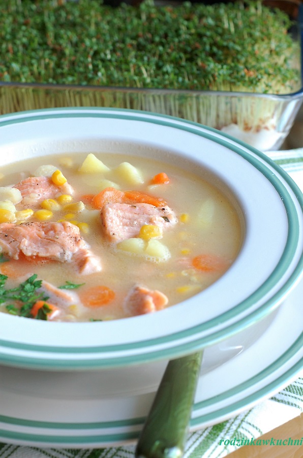 Chowder - zupa rybna z kukurydzą