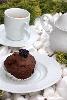 Mocno czekoladowe muffinki z jeżynami_ciasto z owocami_ciasto czekoladowe_finger food_drobne wypieki