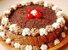 kremowy czekoladowy sernik_sernik na zimno_ciasto czekoladowe_ciasto z owocami_ciasto bez pieczenia